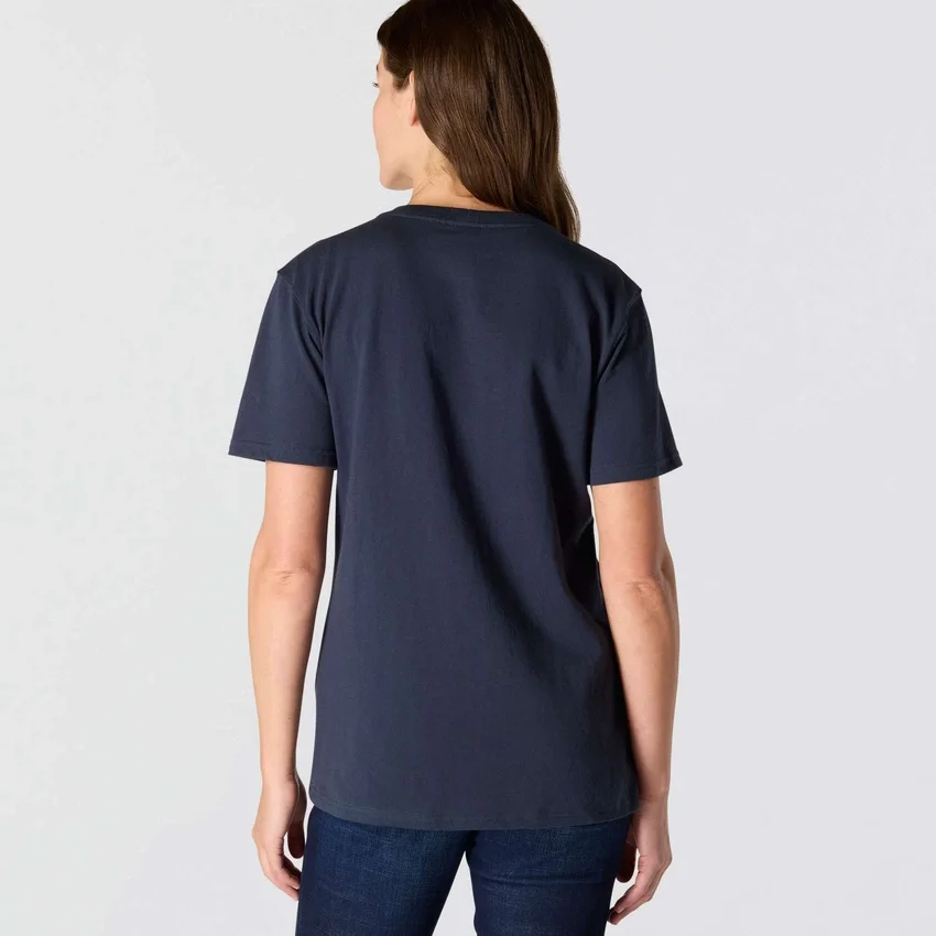Camiseta icónica K87 de corte holgado y tejido grueso con bolsillos para mujer