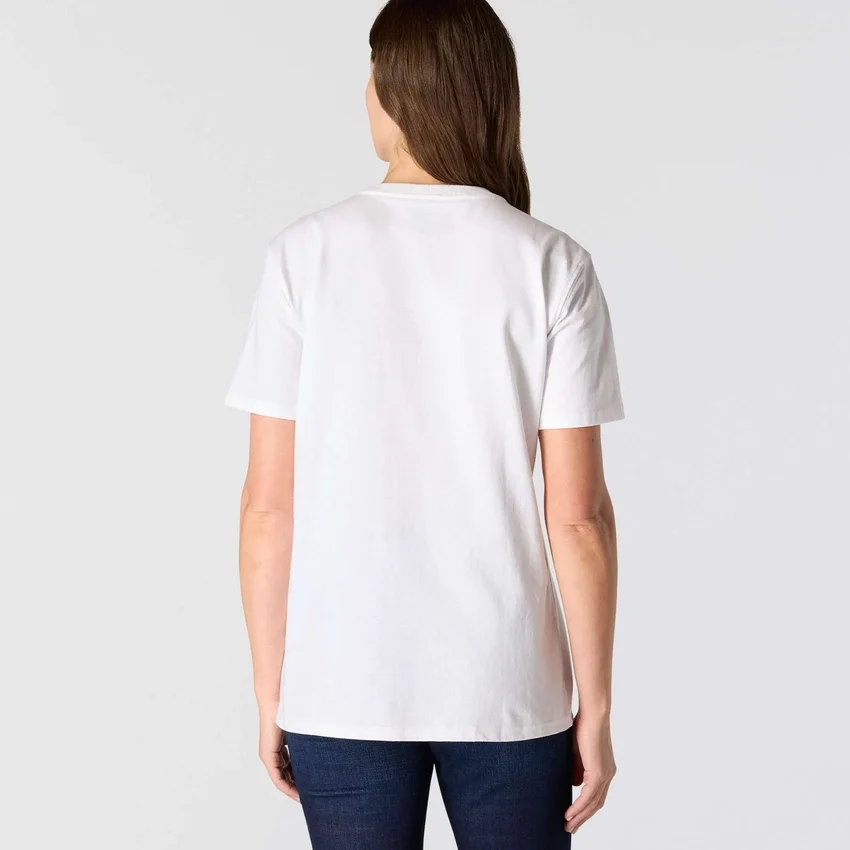 Camiseta icónica K87 de corte holgado y tejido grueso con bolsillos para mujer