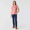 Camiseta icónica K87 de corte holgado y tejido grueso con bolsillos para mujer