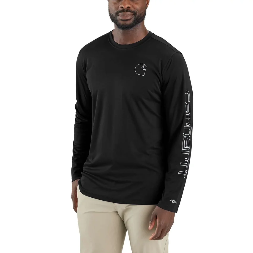 Camiseta ligera de manguitos largos para hombre Force Sun Defender con protección UPF 50+ y tecnología de absorción de la humedad - Camisas de protección solar