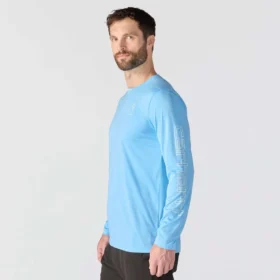 Camiseta ligera de manguitos largos para hombre Force Sun Defender con protección UPF 50+ y tecnología de absorción de la humedad – Camisas de protección solar