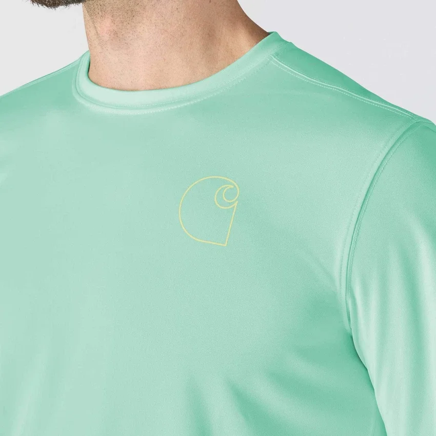 Camiseta ligera de manguitos largos para hombre Force Sun Defender con protección UPF 50+ y tecnología de absorción de la humedad - Camisas de protección solar