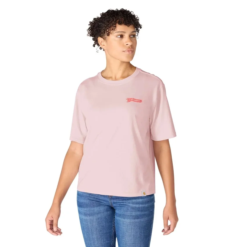 Camiseta ligera de mujer con estampado de banderines de Tencel