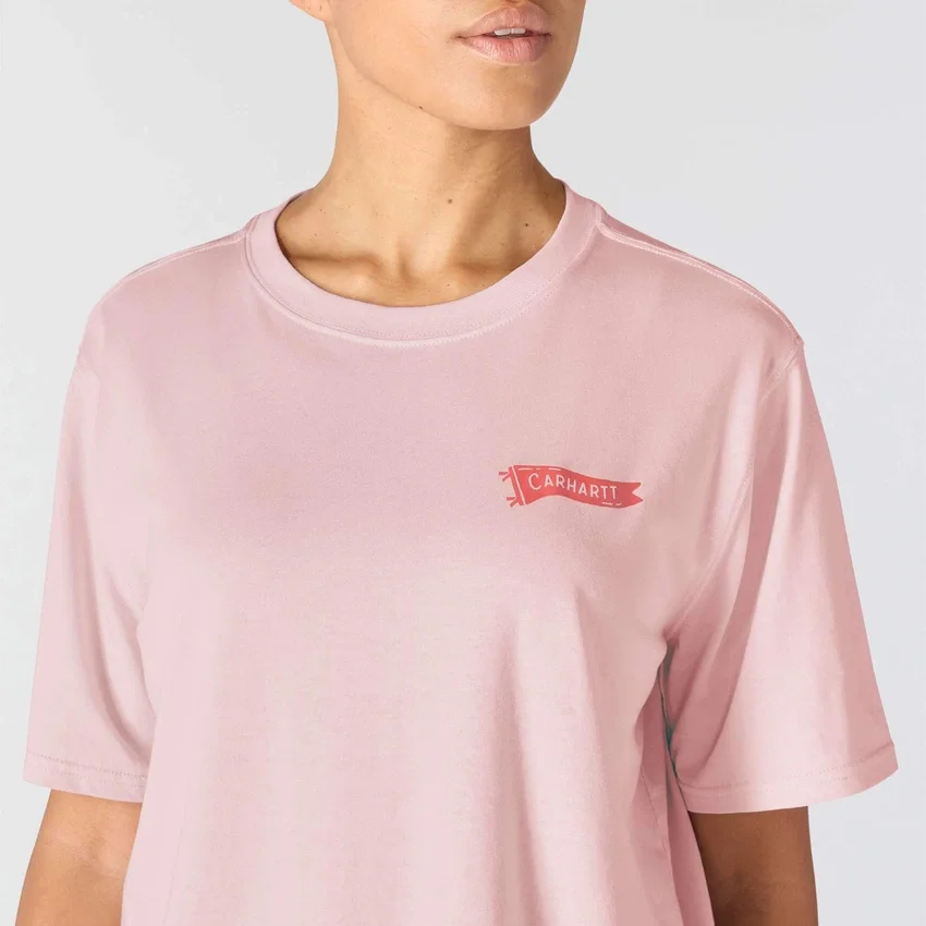 Camiseta ligera de mujer con estampado de banderines de Tencel