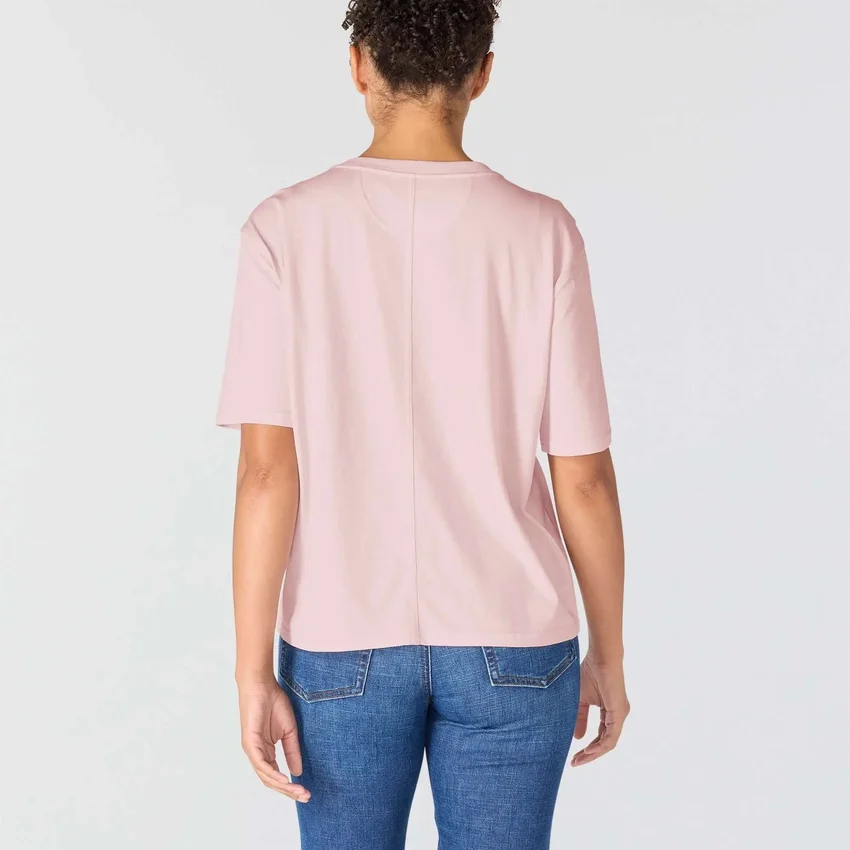 Camiseta ligera de mujer con estampado de banderines de Tencel