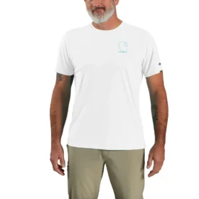 Camiseta ligera para hombre Force Sun Defender con protección UPF 50+ y tecnología de absorción de la humedad - Camisas de protección solar