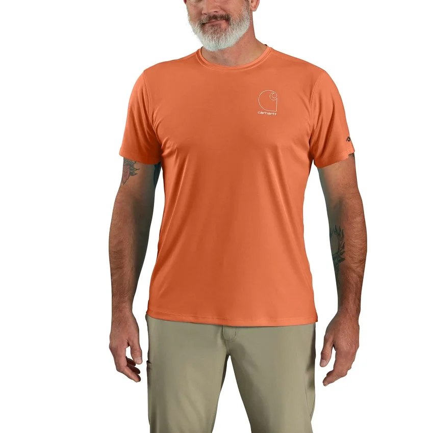 Camiseta ligera para hombre Force Sun Defender con protección UPF 50+ y tecnología de absorción de la humedad - Camisas de protección solar