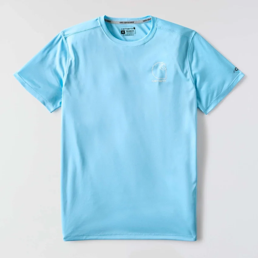 Camiseta ligera para hombre Force Sun Defender con protección UPF 50+ y tecnología de absorción de la humedad - Camisas de protección solar