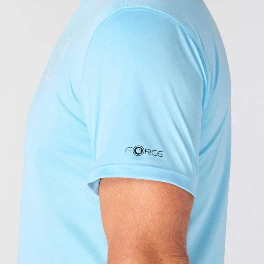 Camiseta ligera para hombre Force Sun Defender con protección UPF 50+ y tecnología de absorción de la humedad - Camisas de protección solar