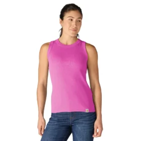 Camiseta sin mangas de mujer de Tencel, ligera y transpirable, con tejido acanalado