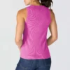 Camiseta sin mangas de mujer de Tencel, ligera y transpirable, con tejido acanalado