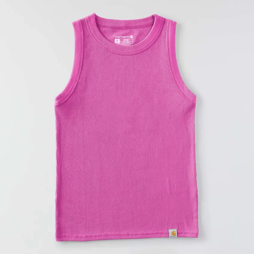 Camiseta sin mangas de mujer de Tencel, ligera y transpirable, con tejido acanalado