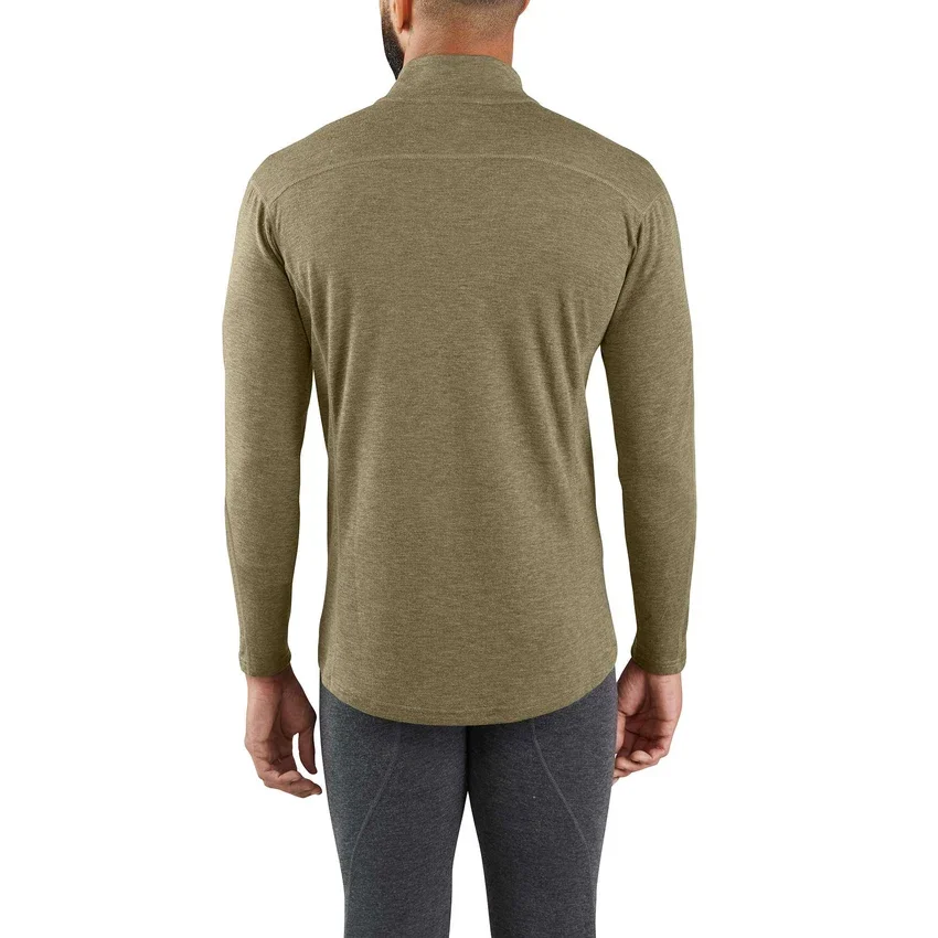 Camiseta térmica de media cremallera para hombre - carhartt Force® - Peso medio - Poliéster y lana