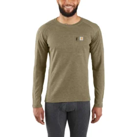 Camiseta térmica de primera capa para hombre - carhartt Force® - Peso pesado - Mezcla de lana sintética