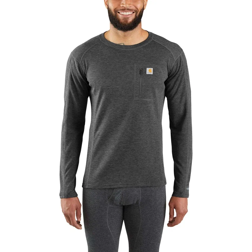 Camiseta térmica de primera capa para hombre - carhartt Force® - Peso pesado - Mezcla de lana sintética