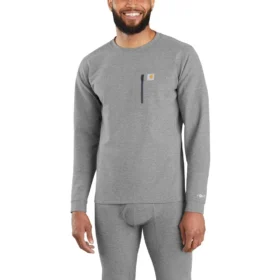 Camiseta térmica de primera capa para hombre - carhartt Force® - Peso pesado - Tejido jaspeado
