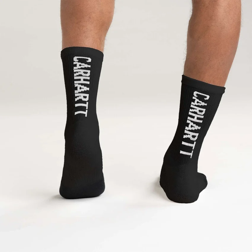 Carhartt Force® Calcetines cortos de media caña con logotipo, peso medio, paquete de 3