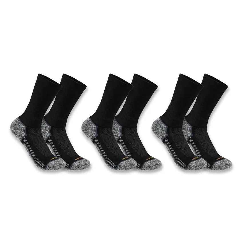 Carhartt Force® Calcetines de caña media, paquete de 3