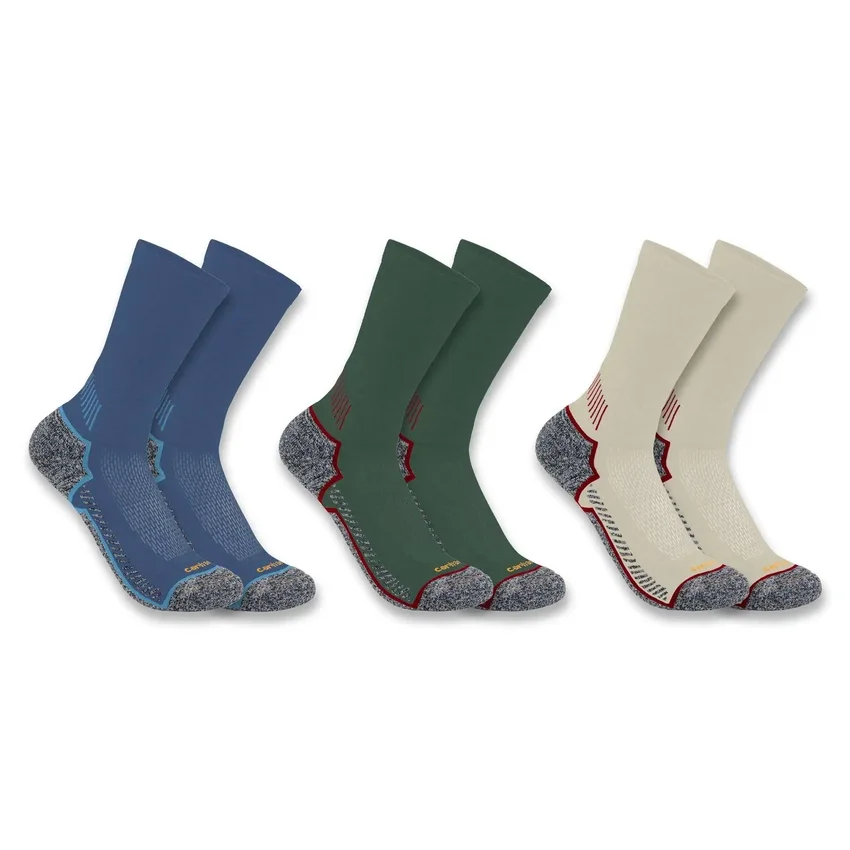 Carhartt Force® Calcetines de caña media, paquete de 3