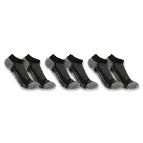 Carhartt Force® Calcetines de corte bajo y peso medio, paquete de 3