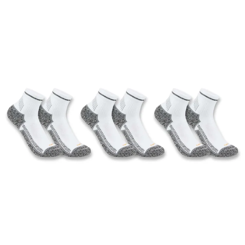 Carhartt Force® Calcetines de media caña de peso medio, paquete de 3