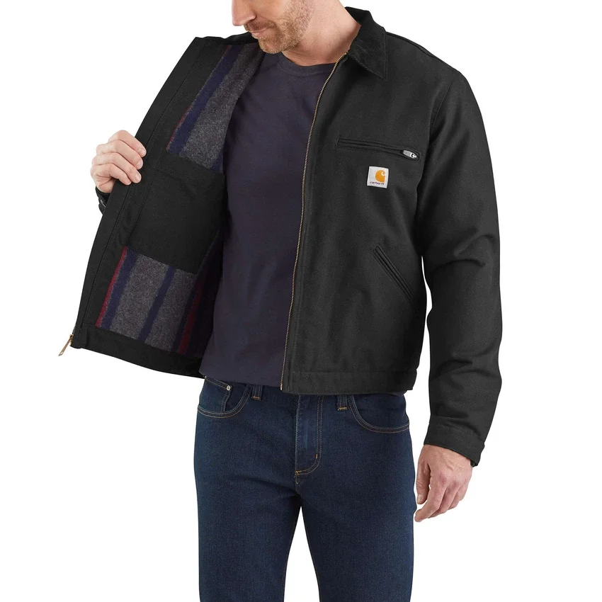 Carhartt J01 «Detroit Jacket» para hombre, con forro de la icónica manta de pato
