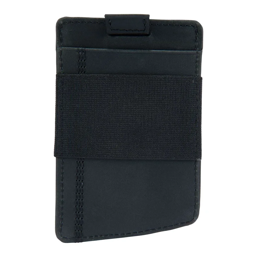 Cartera con bolsillo delantero de piel de silla de montar