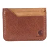 Cartera con bolsillo delantero de piel patinada