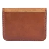 Cartera con bolsillo delantero de piel patinada