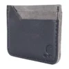Cartera con bolsillo delantero de piel patinada