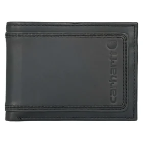 Cartera de cuero con triple costura