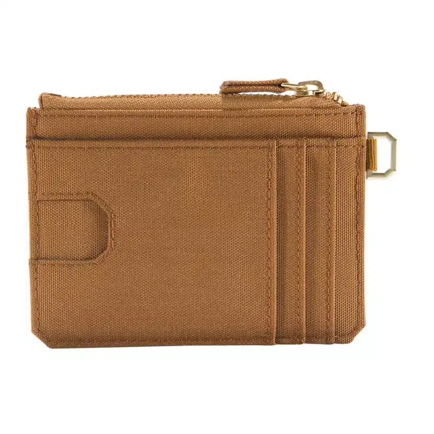 Cartera de nailon tipo «duck» con cremallera para tarjetas