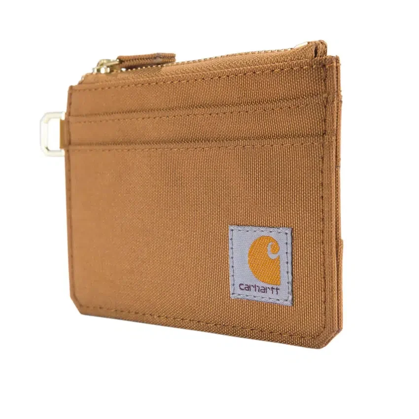 Cartera de nailon tipo «duck» con cremallera para tarjetas