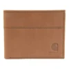 Cartera plegable de dos compartimentos de cuero de silla de montar