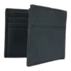 Cartera plegable de dos compartimentos de cuero de silla de montar