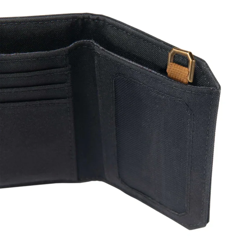 Cartera plegable en tres partes de nailon tipo «duck»