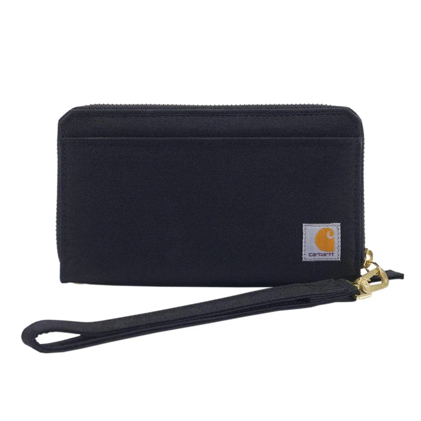 Cartera tipo clutch plana de nailon tipo «duck»