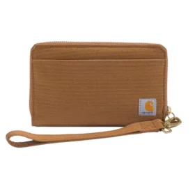 Cartera tipo clutch plana de nailon tipo «duck»