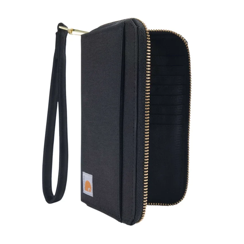 Cartera tipo clutch plana de nailon tipo «duck»