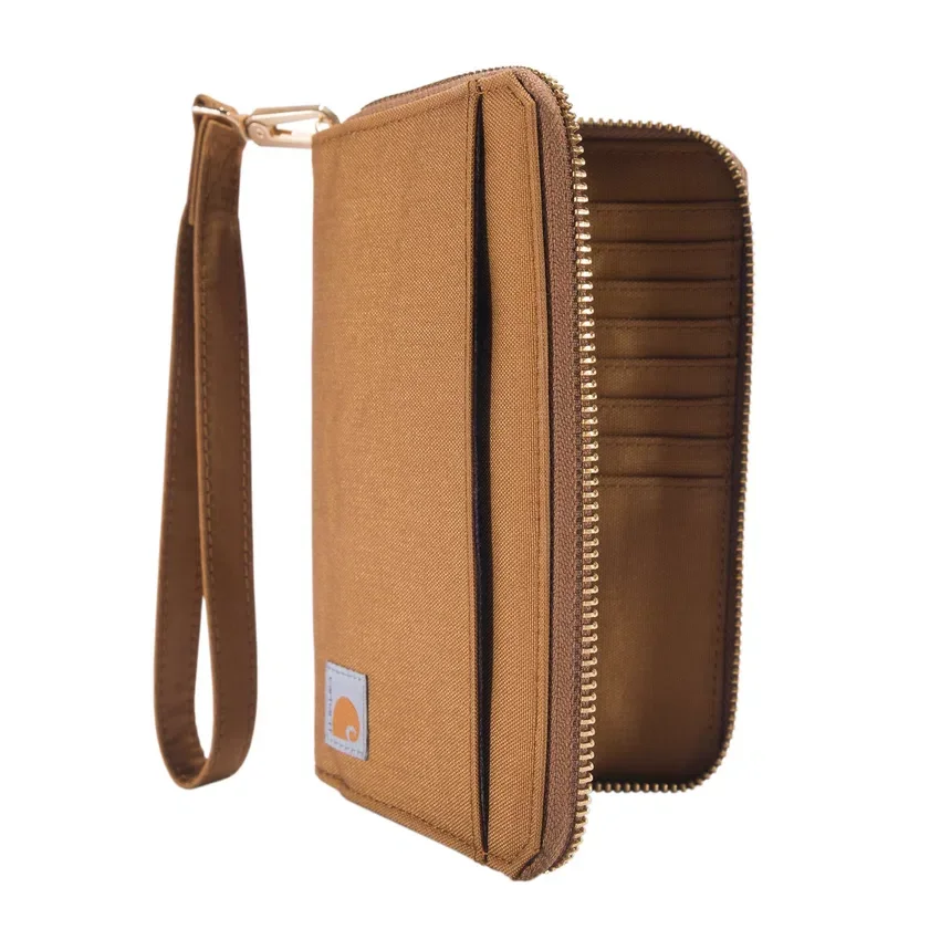 Cartera tipo clutch plana de nailon tipo «duck»