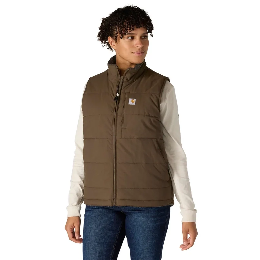 Chaleco acolchado reversible, aislante e impermeable para mujer «Montana» - Chaleco Rain Defender