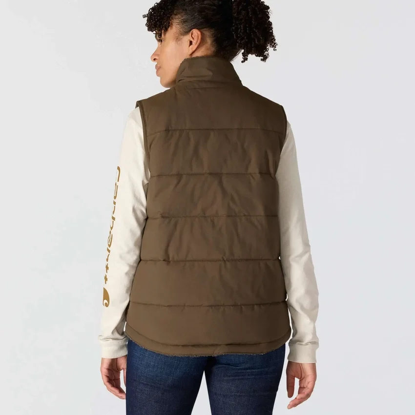 Chaleco acolchado reversible, aislante e impermeable para mujer «Montana» - Chaleco Rain Defender