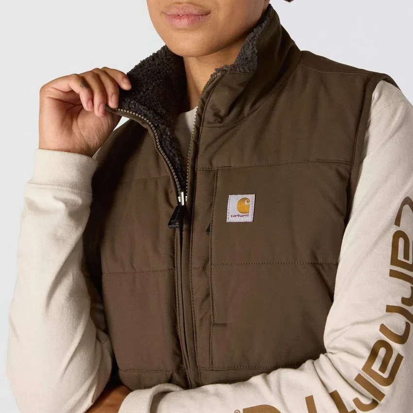 Chaleco acolchado reversible, aislante e impermeable para mujer «Montana» - Chaleco Rain Defender