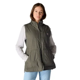 Chaleco aislante para mujer con forro de sherpa y resistente al agua - Chaleco Rain Defender