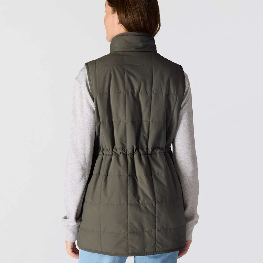 Chaleco aislante para mujer con forro de sherpa y resistente al agua - Chaleco Rain Defender