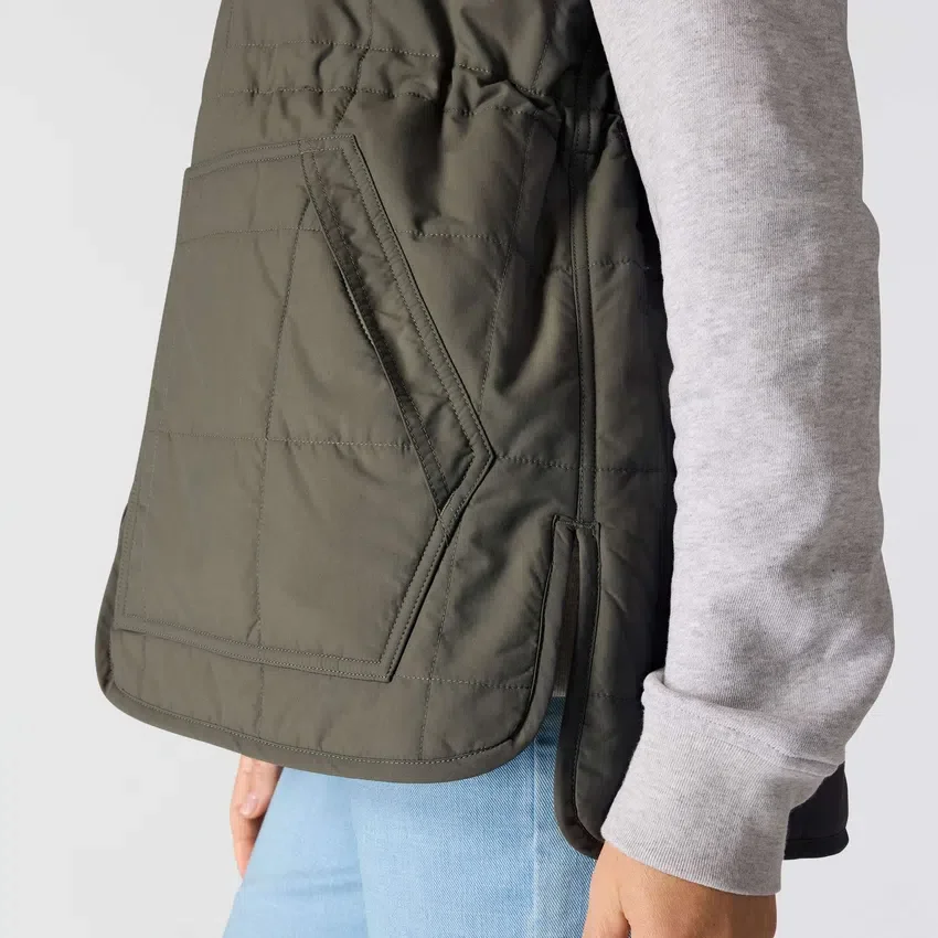 Chaleco aislante para mujer con forro de sherpa y resistente al agua - Chaleco Rain Defender