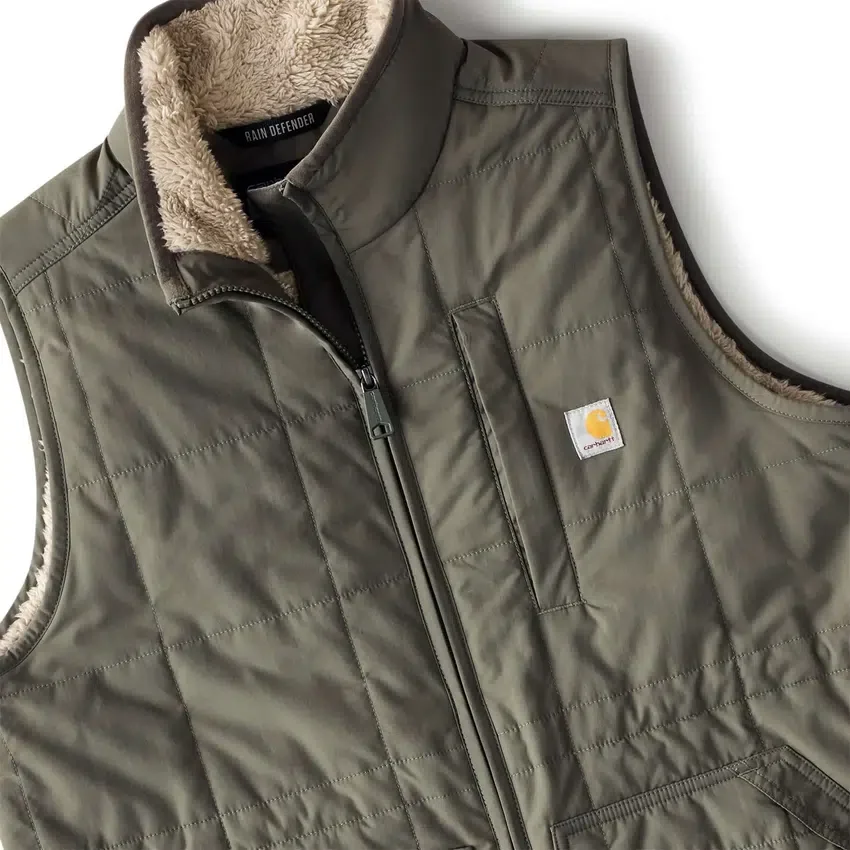 Chaleco aislante para mujer con forro de sherpa y resistente al agua - Chaleco Rain Defender