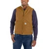 Chaleco de cuello alto para hombre Fr, de tela de pato y forro de sherpa - Chalecos ignífugos