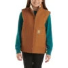 Chaleco de lona con forro de sherpa para niña (niños/jóvenes)