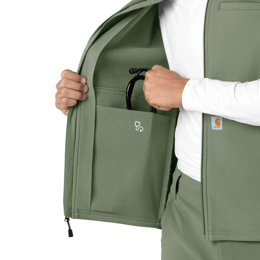 Chaleco médico de forro polar laminado Rugged Flex® para hombre